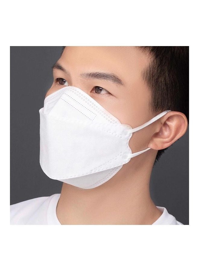 ميد ون 50 قطعة من كمامات الوجه الواقية KF94 للبالغين، لون أبيض - Image 3